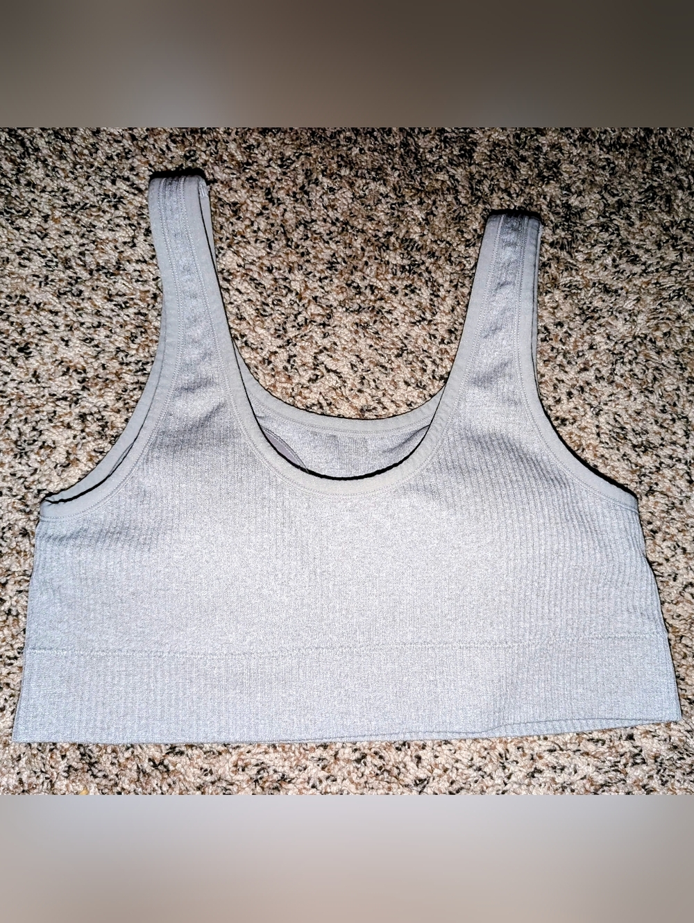 Torrid Ribbed Light Gray Bra - Picture 2 of 3